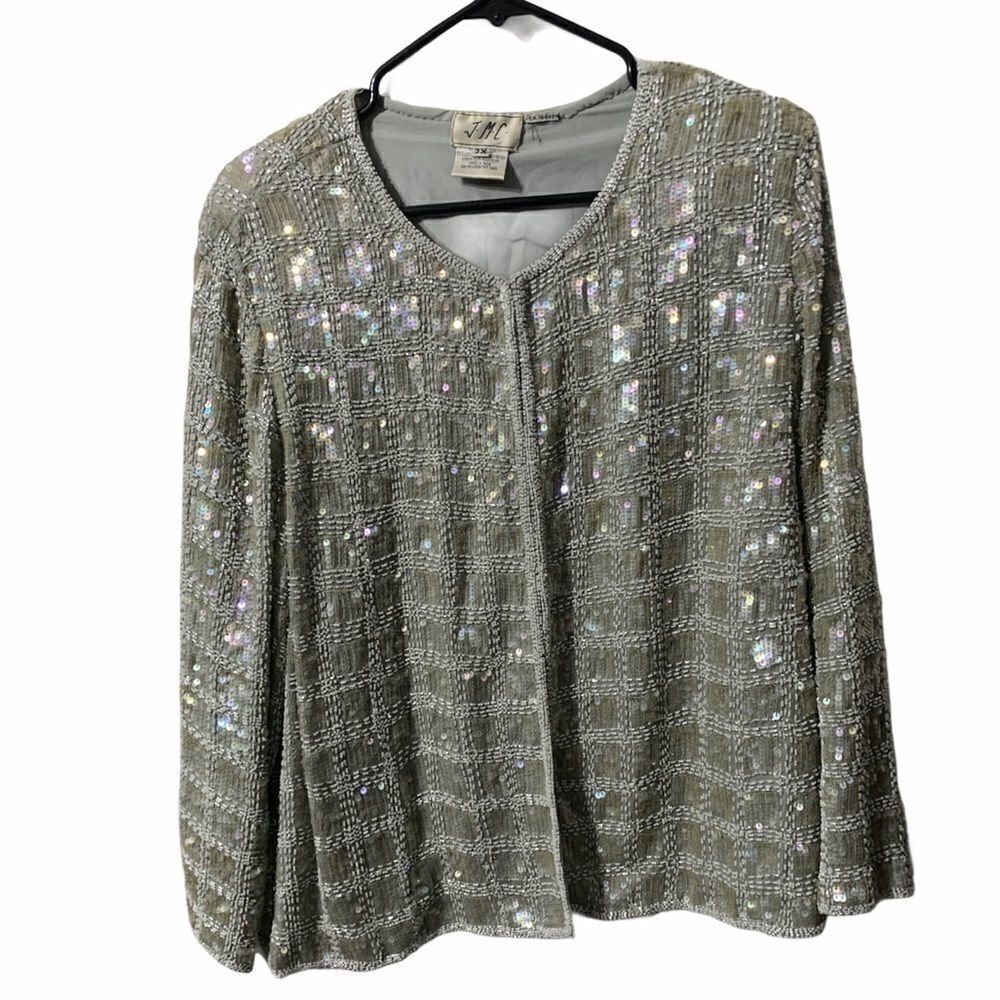 J.M.C Sequinned Cropped Blazer 